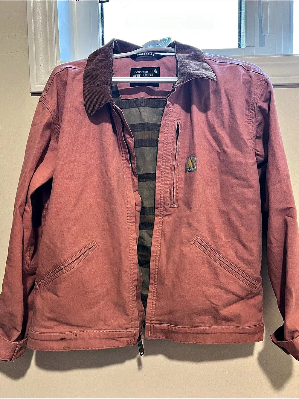 Carhartt Women'Small Rugged Flex Loose Fit Canvas Detroit Jacket Detroit Jacket